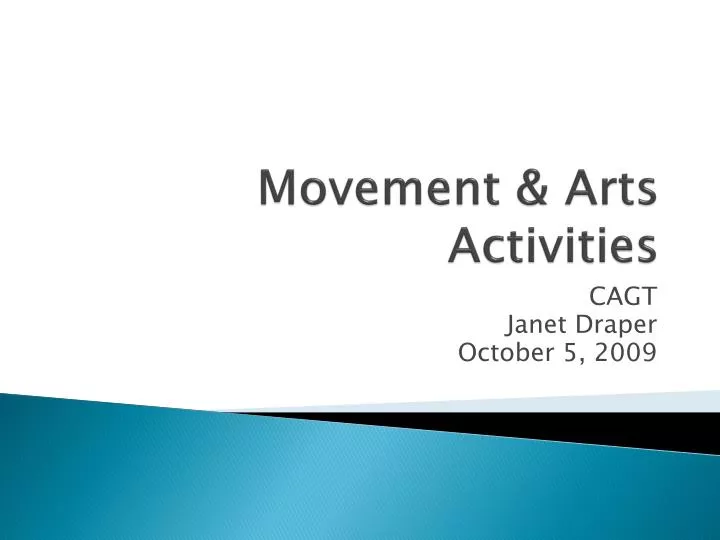 movement arts activities