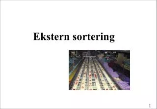 ekstern sortering