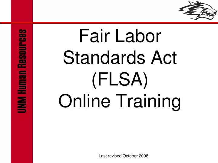 fair labor standards act flsa online training