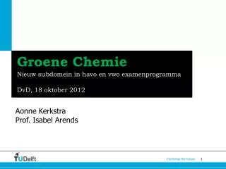 groene chemie
