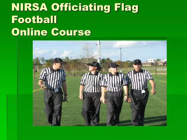 nirsa officiating flag football online course