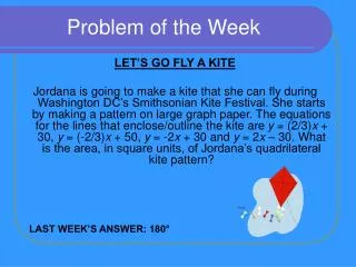Problem of the Week