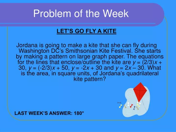 problem of the week