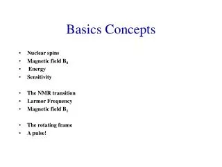 Basics Concepts