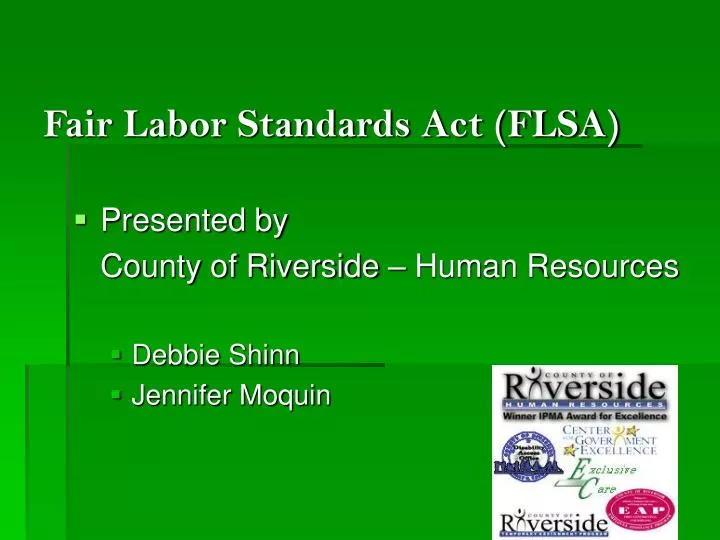 PPT Fair Labor Standards Act (FLSA) PowerPoint Presentation, free