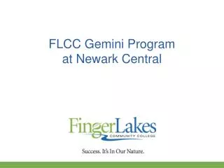 FLCC Gemini Program at Newark Central