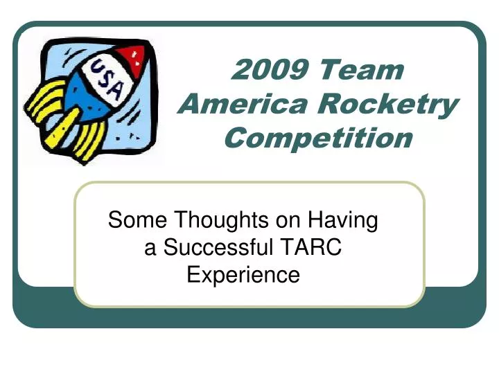 2009 team america rocketry competition