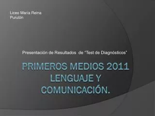 presentaci n de resultados de test de diagn sticos