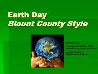Earth Day Blount County Style