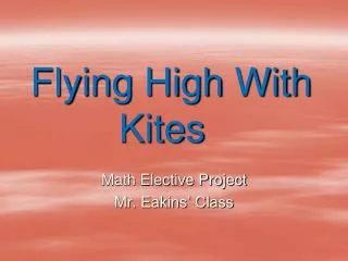 Flying High With Kites