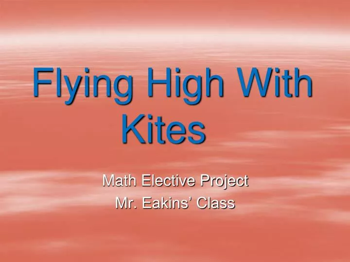 flying high with kites