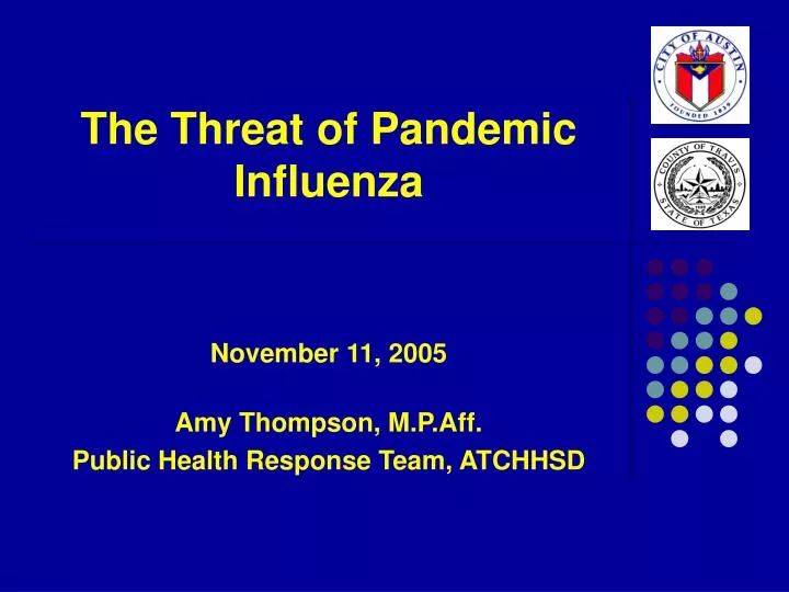 the threat of pandemic influenza