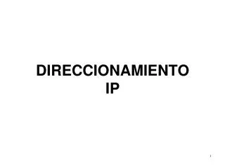 direccionamiento ip