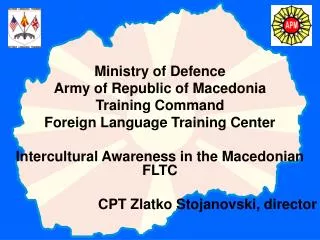 Ministry of Defence Army of Republic of Macedonia Training Command