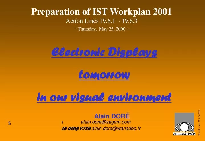 electronic displays tomorrow in our visual environment