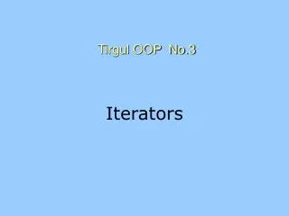 Tirgul OOP No.3