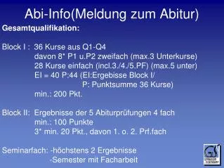 abi info meldung zum abitur