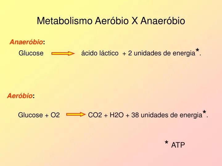 metabolismo aer bio x anaer bio
