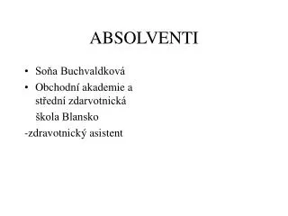 absolventi