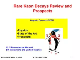 Rare Kaon Decays Review and Prospects