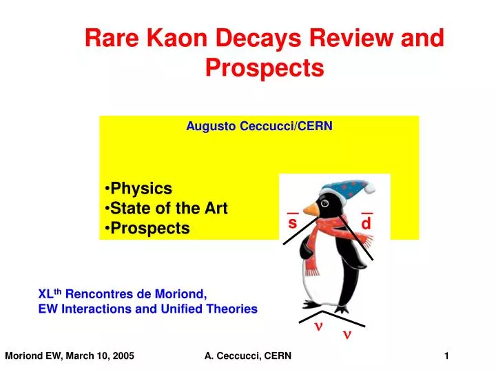 rare kaon decays review and prospects