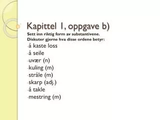 kapittel 1 oppgave b