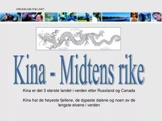 opplevelser for livet