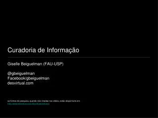 curadoria de informa o