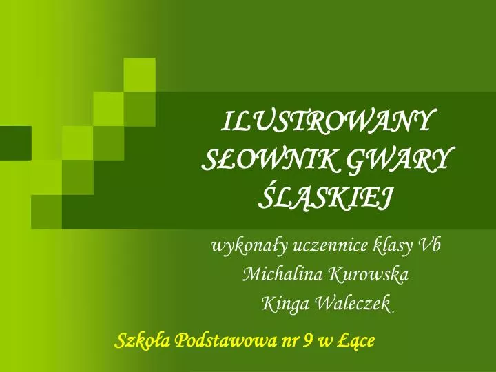 ilustrowany s ownik gwary l skiej