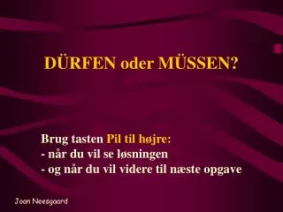 d rfen oder m ssen
