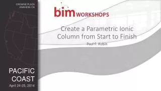 Create a Parametric Ionic Column from Start to Finish