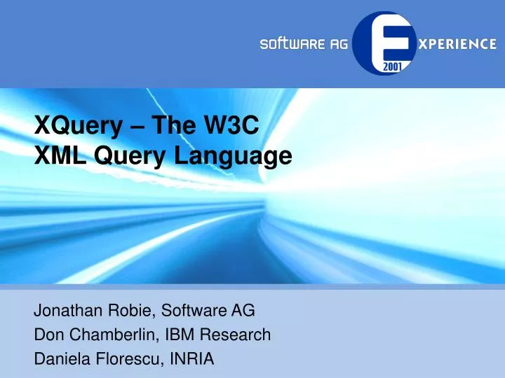 xquery the w3c xml query language