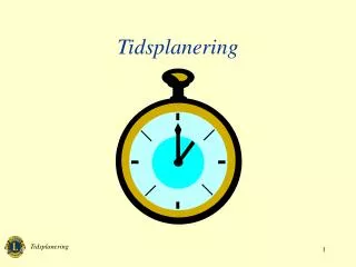 tidsplanering