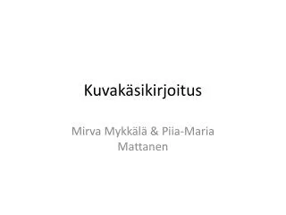 kuvak sikirjoitus