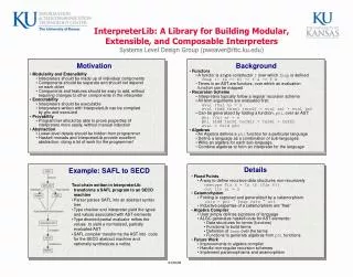 InterpreterLib: A Library for Building Modular,