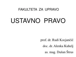 ustavno pravo