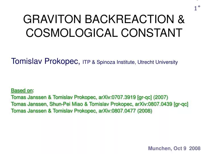 graviton backreaction cosmological constant