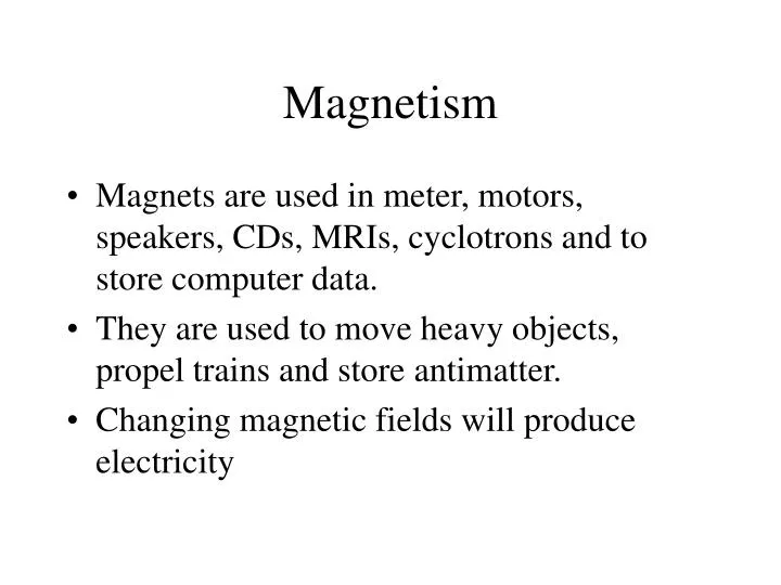 magnetism