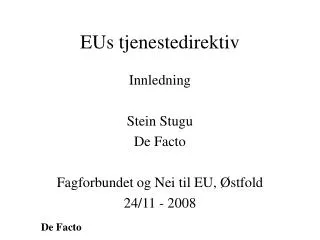 eus tjenestedirektiv