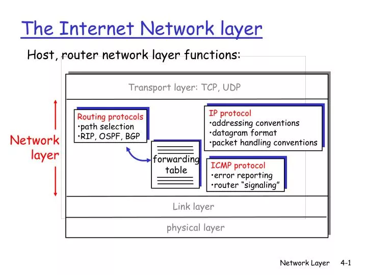 PPT The Internet Network layer PowerPoint Presentation free download 