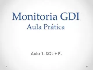 monitoria gdi aula pr tica