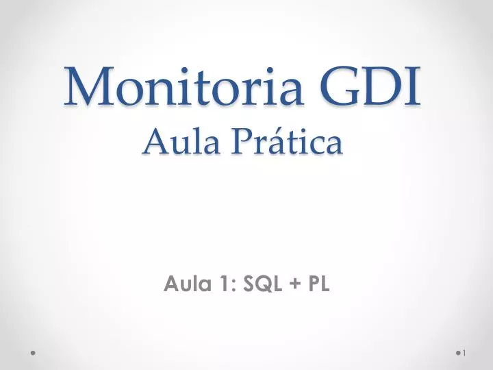 monitoria gdi aula pr tica