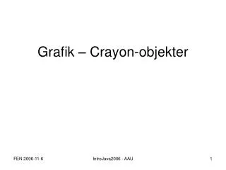 grafik crayon objekter