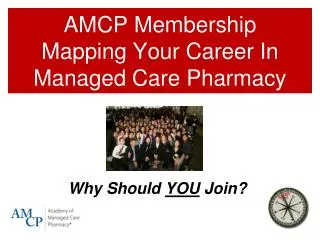 AMCP Membership Mapping Your Career In Managed Care Pharmacy