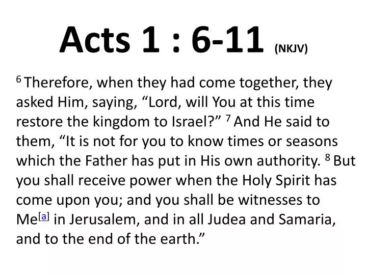 acts 1 6 11 nkjv