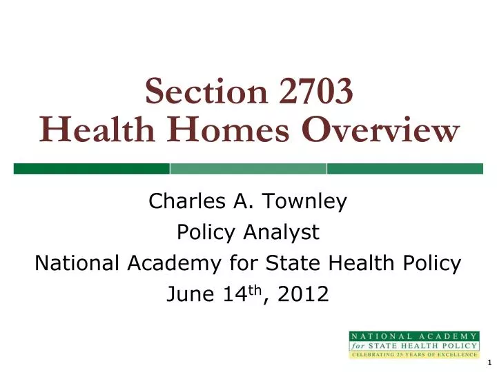 section 2703 health homes overview