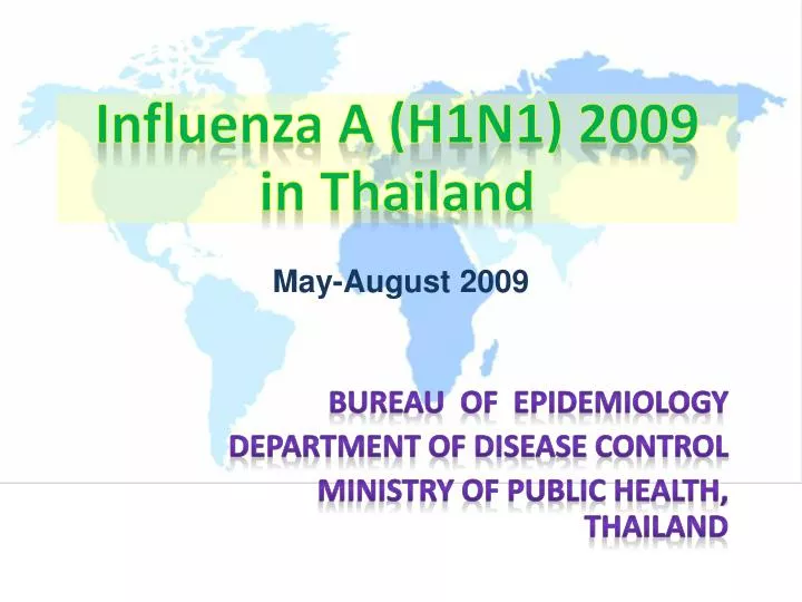 influenza a h1n1 2009 in thailand