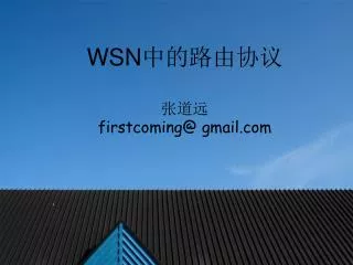wsn firstcoming@ gmail com