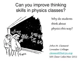 Can you improve thinking skills in physics classes?