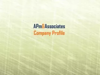 APm &amp; Associates Company Profile